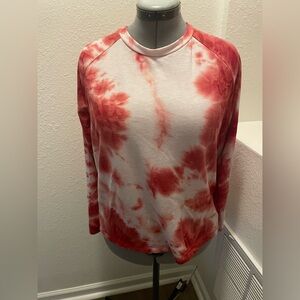 Perfect Peach tie die l/s top L